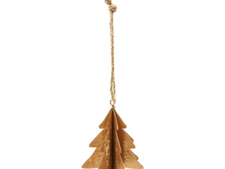 Gold Tree Metal Ornament Sale