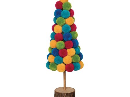 14 in. Boho Pom Pom Tree Online