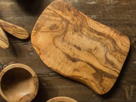 Olive Wood Small Natural Shape Cutting Board Online Sale