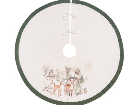 Woodland Santa Tree Skirt Sale