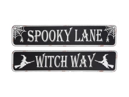 Halloween Tin Wall Decor, Asst. of 2 Sale