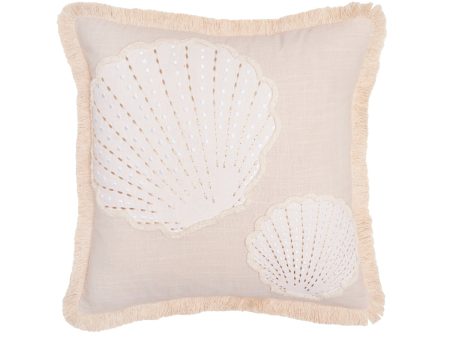 Golden Coast Scallop Shells Pillow Cheap