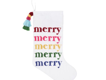 Colorful Merry Stocking Online now