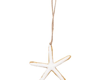 Gold Trim Sea Star Garland Ornament For Cheap