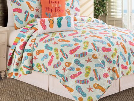 Flip Flop Life Quilt Set Online now