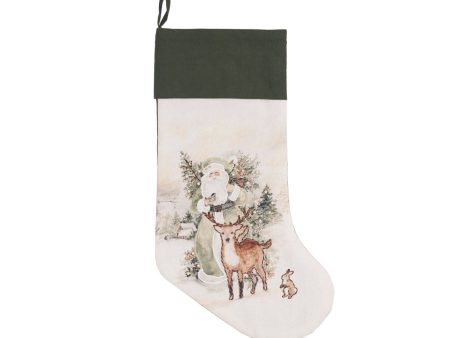 Woodland Santa Stocking For Cheap