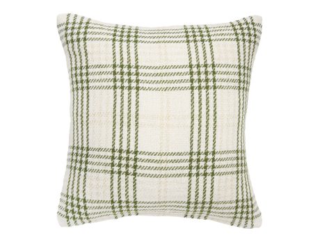 Sage & Gold Plaid Pillow Online