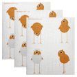 Swedish Dishcloth Set of 3 - Funny Chickens Online now