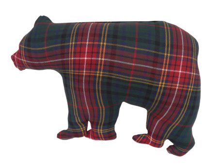 Plaid Bear Shaped Pillow Fashion