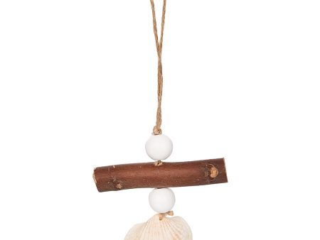 Driftwood White Shell Drop Ornament Hot on Sale