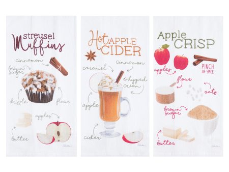 Apple Cider, Crisp & Streusel Kitchen Towel Set Online Sale