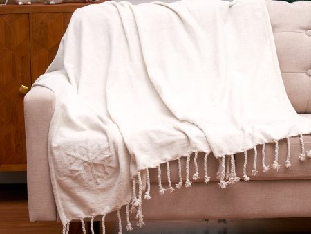 White Snowflake Throw Online Sale