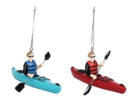 Kayak Ornament, Asst. of 2 Sale