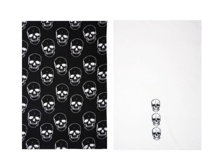 Skully Kitchen Towel, Set of 2 For Sale