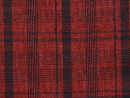 Plaid Print Homespun Fabric Hot on Sale