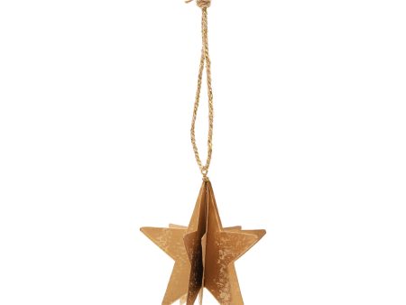 Gold Star Metal Ornament Online