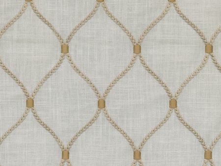 Williamsburg Deane Embroidery - Gilded 700501 Fabric Swatch For Cheap