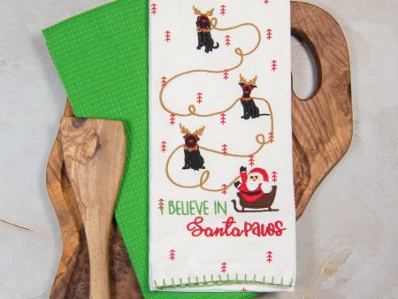 Tea Towel Set of 2 - Santa Paws Fashion