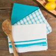 Variety Towel Set - Turquoise Set of 3 Supply