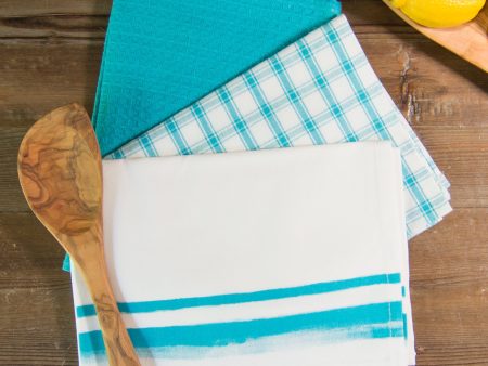 Variety Towel Set - Turquoise Set of 3 Supply