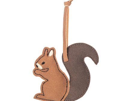 Faux Leather Squirrel Ornament on Sale