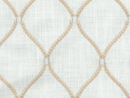 Williamsburg Deane Embroidery - Teastain 700097 Upholstery Fabric For Discount