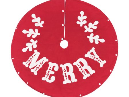 Nordic Merry Tree Skirt Cheap