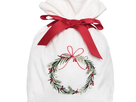 White Splendor Velvet Gift Bag Discount