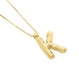 14K Helium Initial K Pendant Fashion