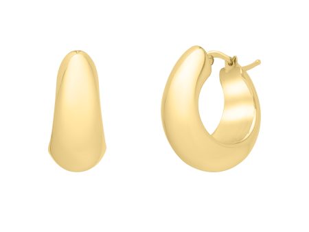 14K Tapered Hoops Supply