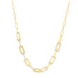 14K Two-Tone Pallina Paperclip Necklace Online now