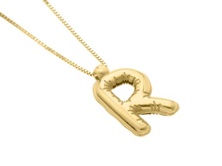 14K Helium Initial R Pendant For Discount