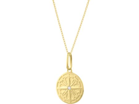 14K Round North Star Talisman Pendant Online