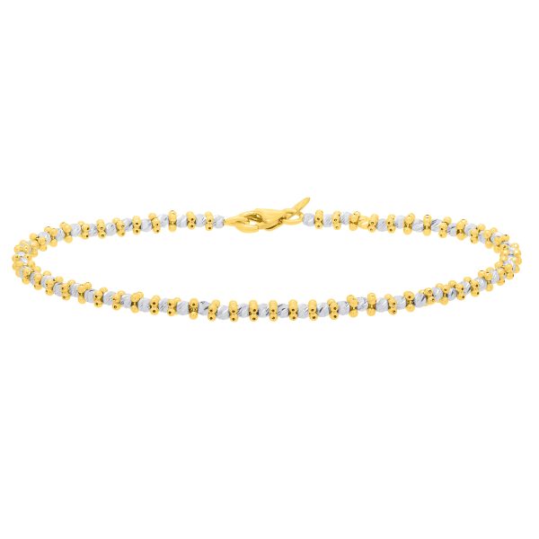 14K Gold Pallina Bead TT Chain Fashion