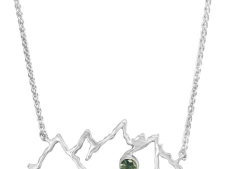 Sterling Silver Wire Mountain Montana Sapphire Neckpiece(1-Stone) Discount