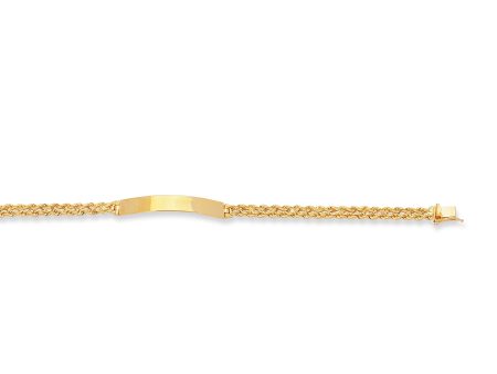 14K Gold Rope Chain with ID Bracelet Online Sale