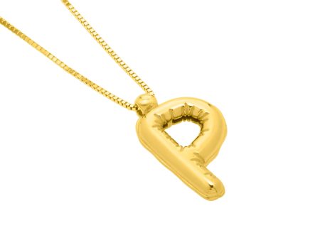 14K Helium Initial P Pendant Sale