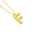 14K Helium Initial F Pendant For Cheap