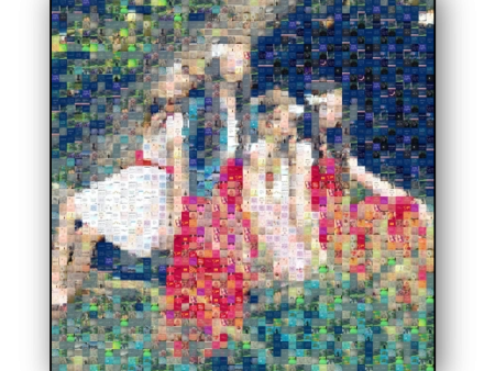 Photo Mosaic Canvas Print Fashion