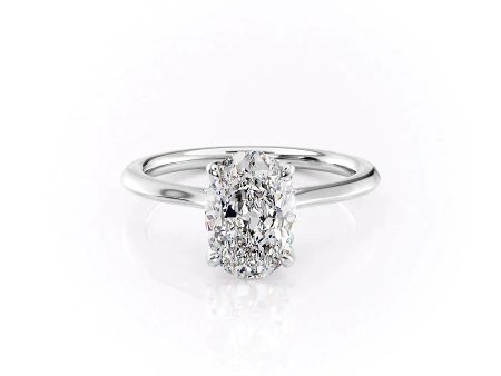 The Madison Set With A 4 Carat Oval Moissanite For Discount