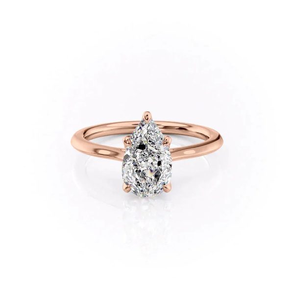 The Madison Set With A 1.5 Carat Pear Moissanite Online Hot Sale