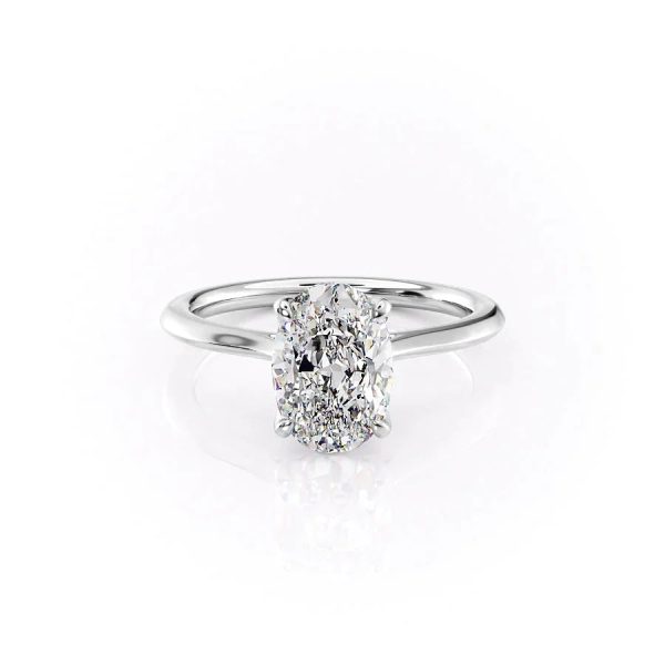 The Madison Set With A 2.5 Carat Oval Moissanite Online Hot Sale