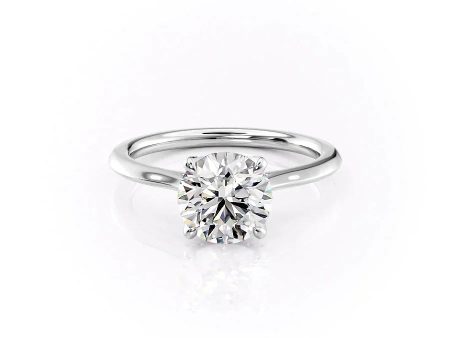 The Madison Set With A 3.5 Carat Round Moissanite Online now