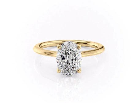 The Madison Set With A 3.5 Carat Oval Moissanite Fashion