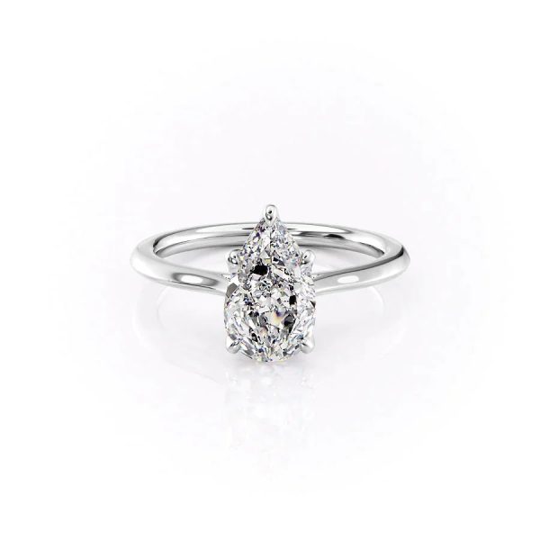 The Madison Set With A 5 Carat Pear Moissanite Online Sale