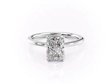 The Madison Set With A 1.5 Carat Radiant Moissanite Sale