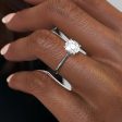 The Madison Set With A 1.5 Carat Round Moissanite Online now