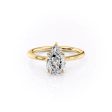 The Madison Set With A 4.5 Carat Pear Moissanite Hot on Sale