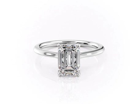 The Madison Set With A 1 Carat Emerald Moissanite For Discount